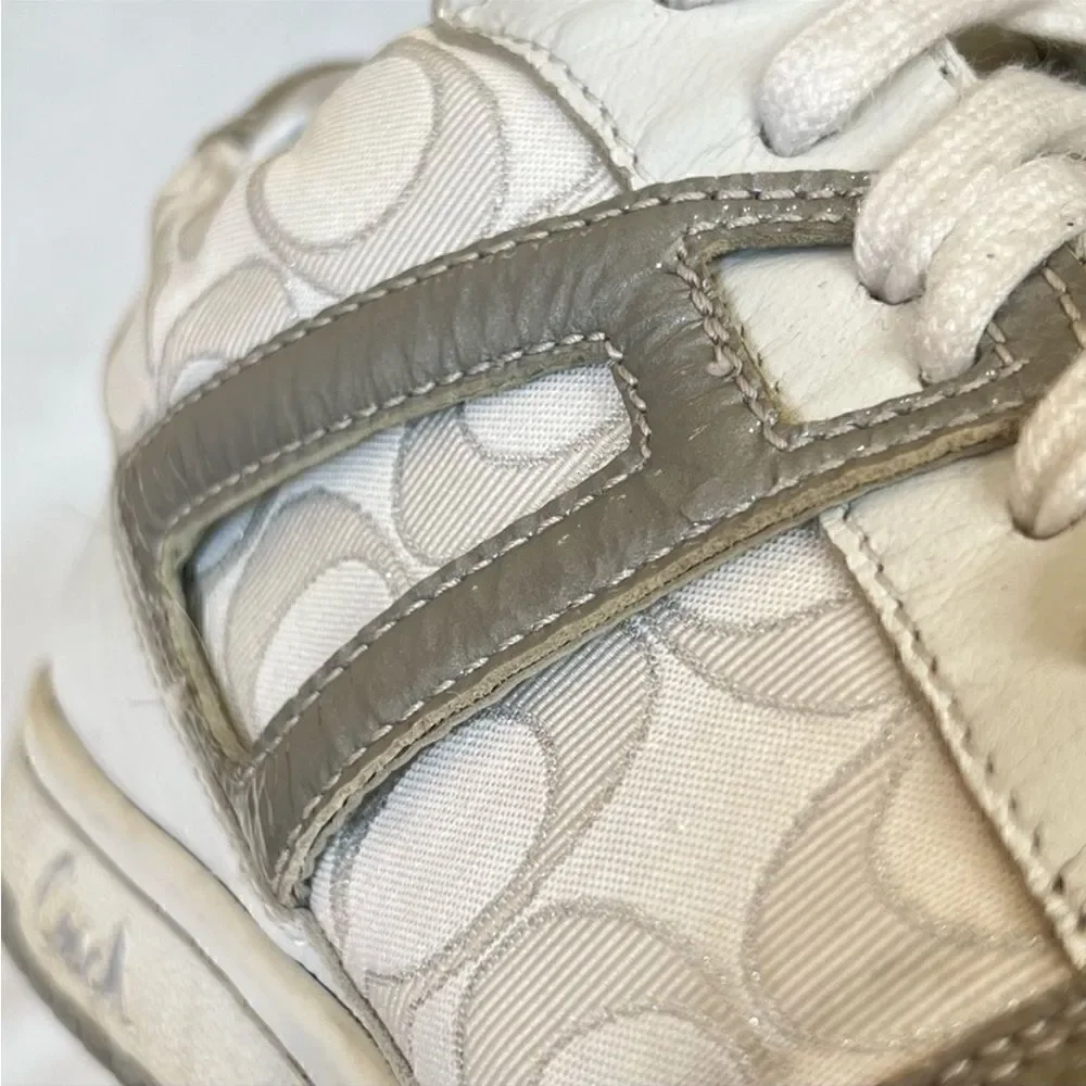 Coach Nova Signature C Silver Sneakers 9M